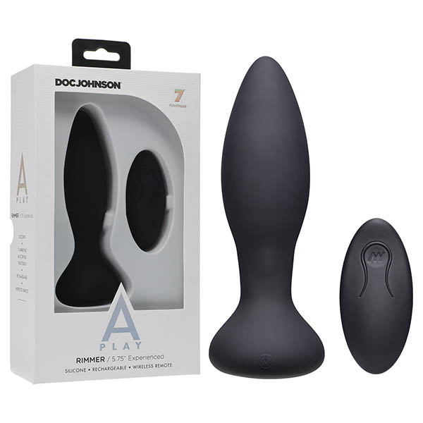 A-Play Rimmer Silicone Anal Plug - Exp - Black