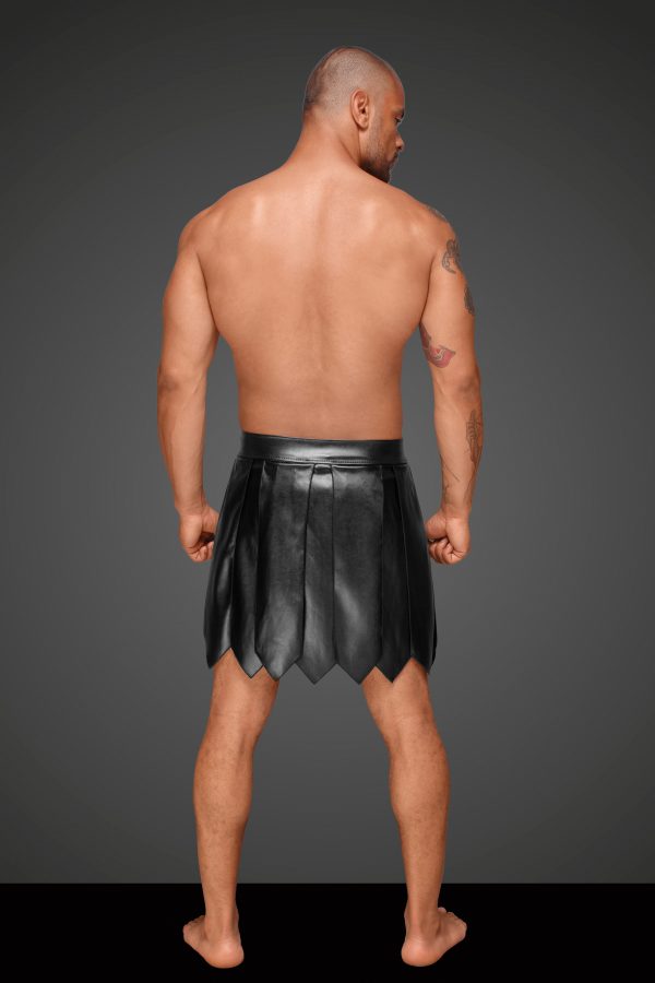 Leather Men Gladiator Skirt